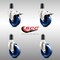 Service Caster 4 Inch 316SS Solid Poly Swivel 1-5/8 Inch Expanding Stem Caster Lock Brake, 2PK SCC-SS316TTLEX20S414-SPUS-2-S-2-158 - alternate 5